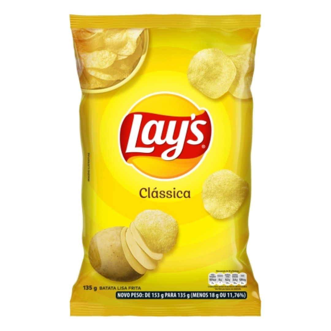 Detalhes do produto Batata Chips Lays 115Gr Pepsico Classica