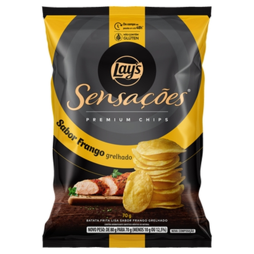 Detalhes do produto Batata Chips Sensacoes 70Gr Elma Chips Frango