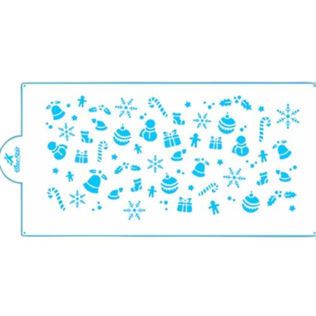 Detalhes do produto X Stencil Natal 01Un Bluestar Transparente