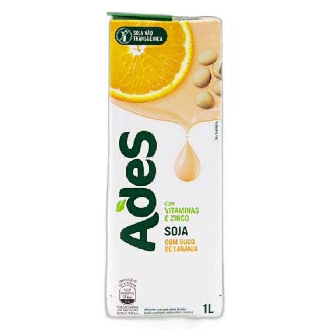 Detalhes do produto Suco Soja 1Lt Ades Laranja