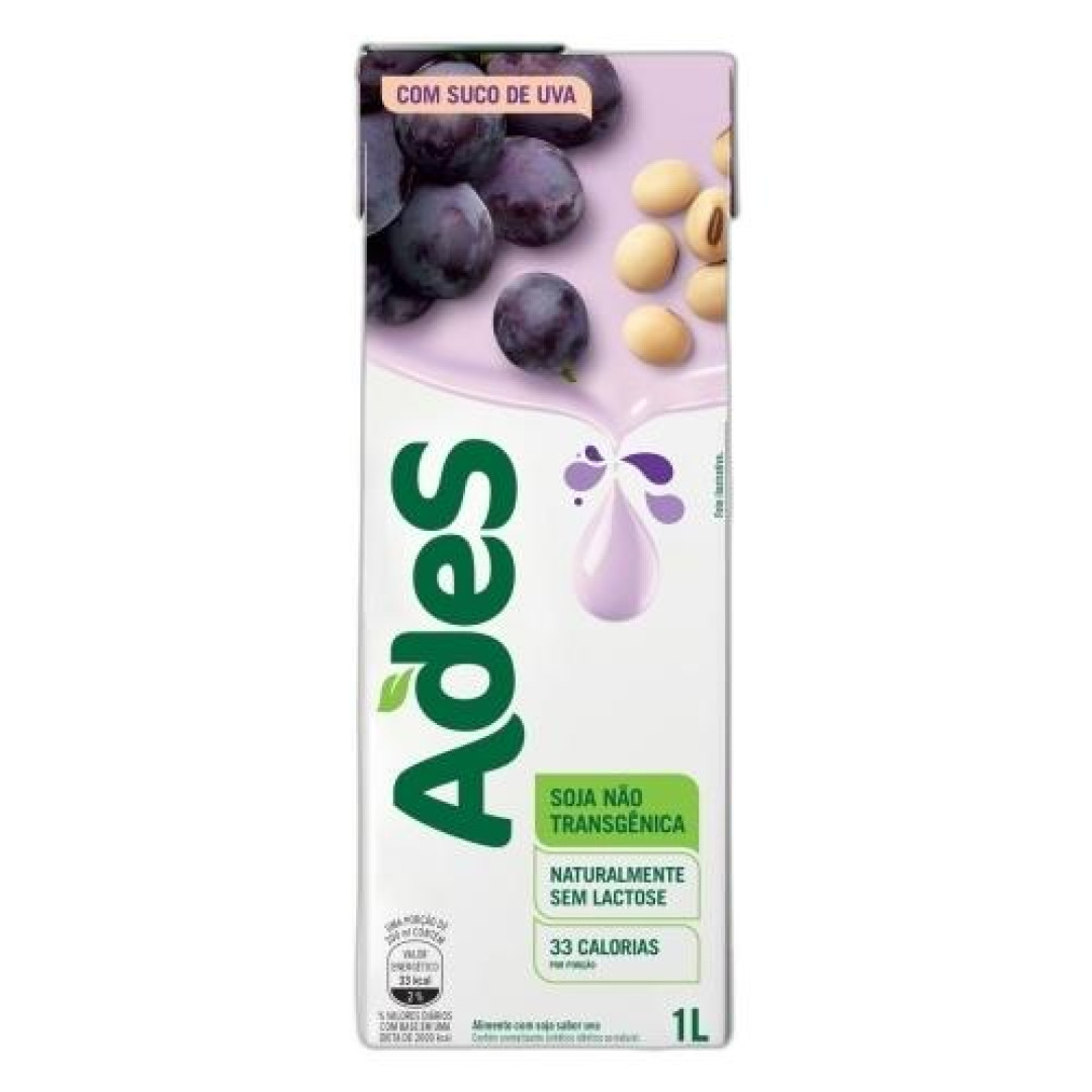 Detalhes do produto Suco Soja 1Lt Ades Uva