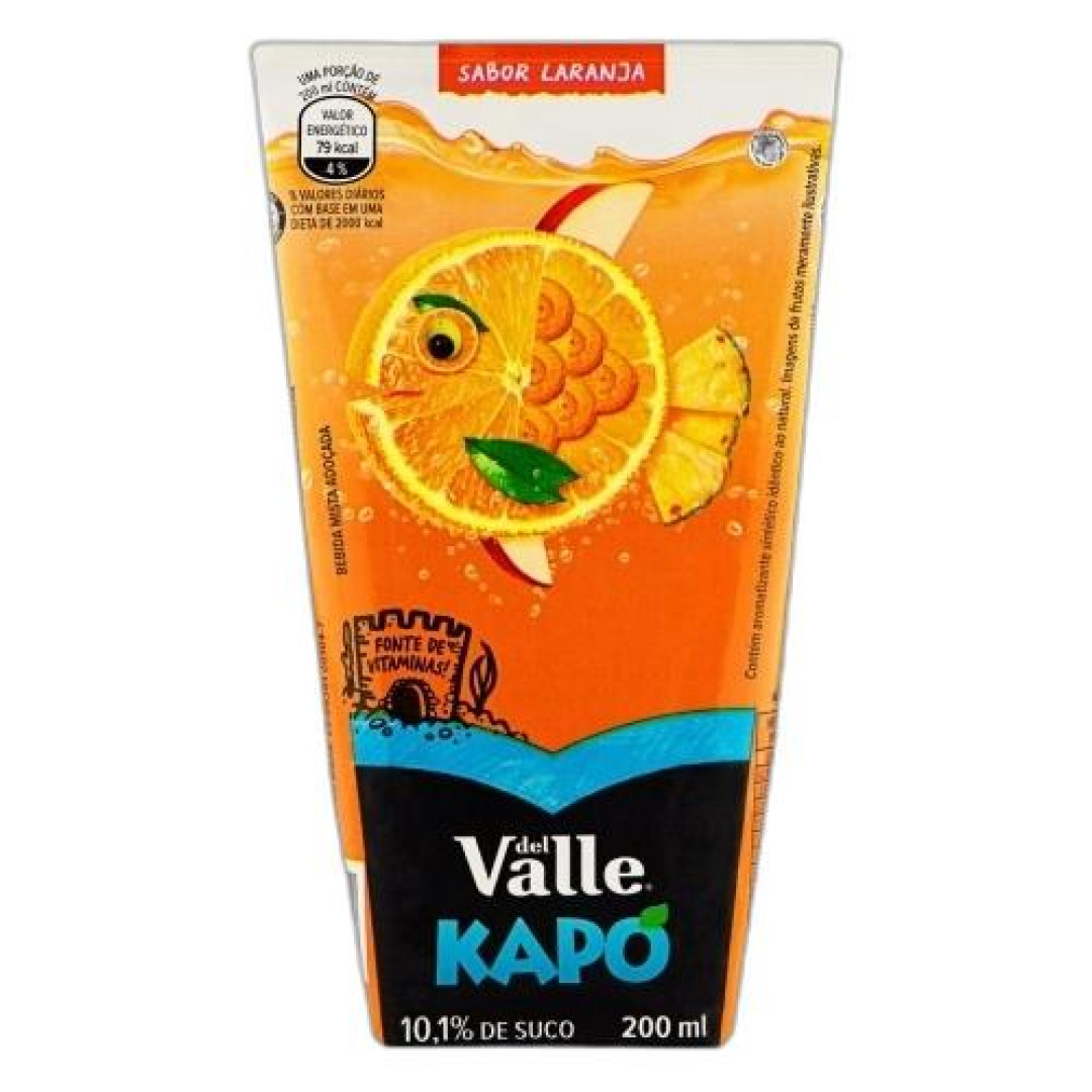 Detalhes do produto Suco Kapo 200Ml Del Valle Laranja