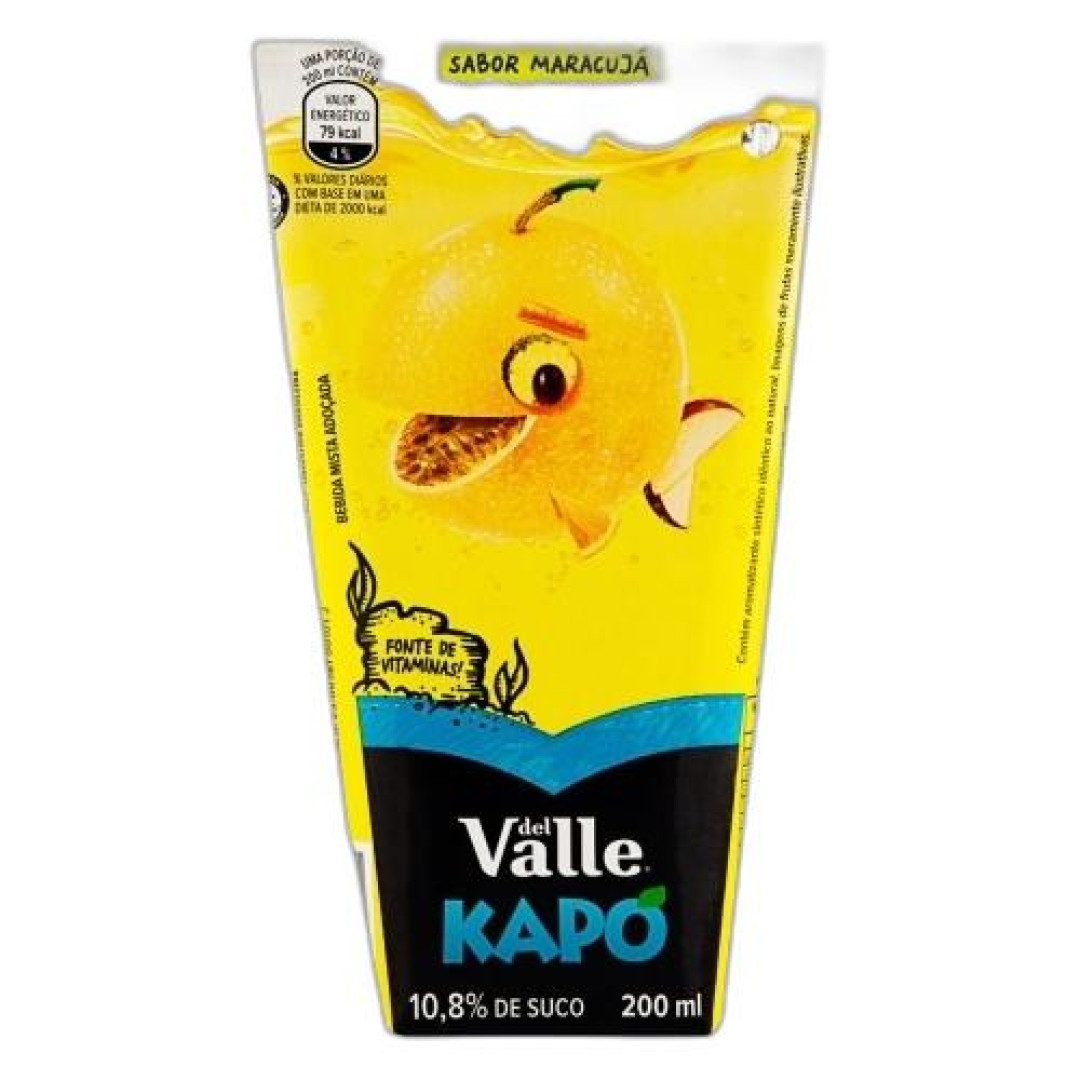 Detalhes do produto Suco Kapo 200Ml Del Valle Maracuja
