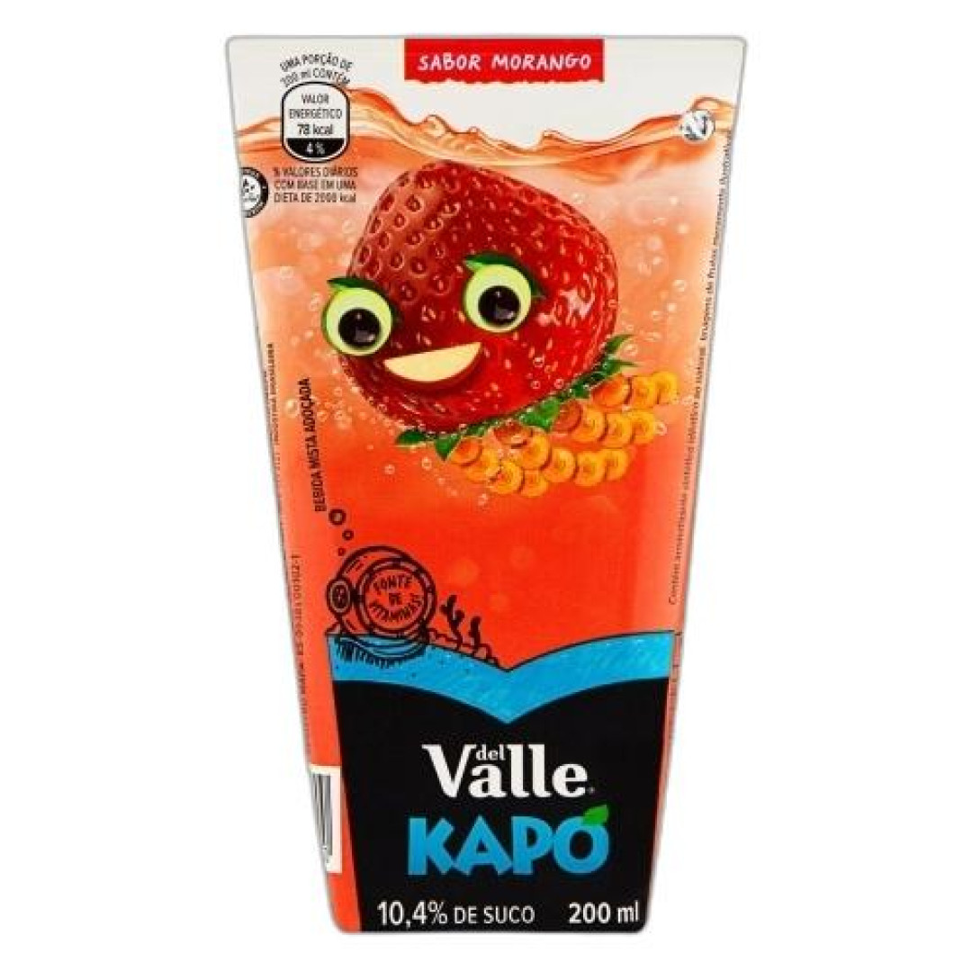 Detalhes do produto Suco Kapo 200Ml Del Valle Morango