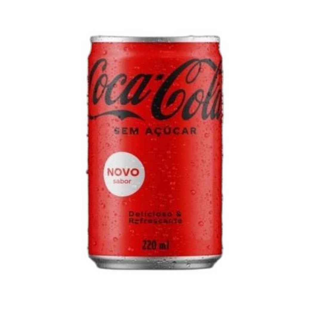 Detalhes do produto Refrig Coca Cola Zero Mini Lt 220Ml .