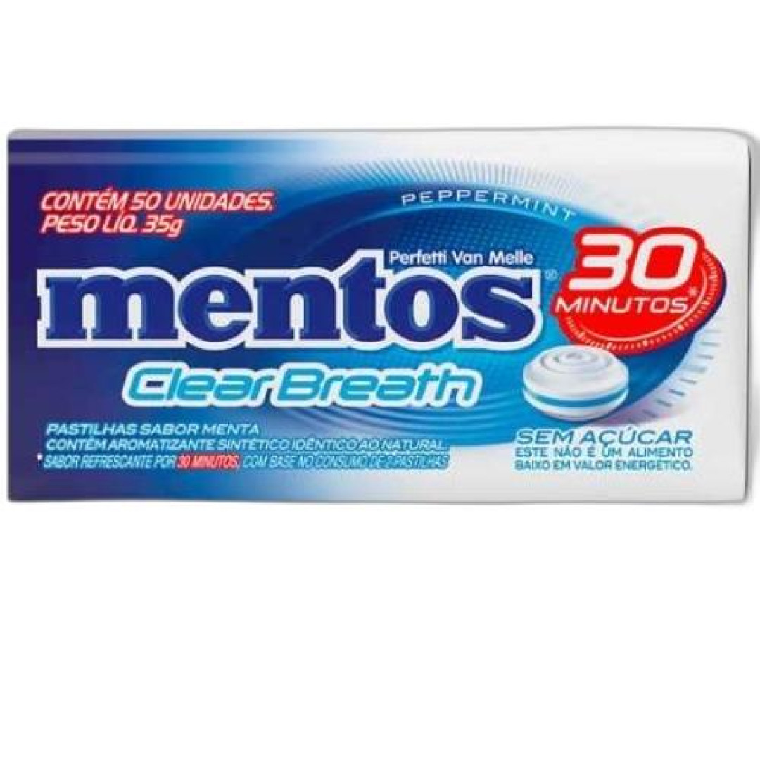 Detalhes do produto Past Mentos Clearbreath 35Gr Van Melle Peppermint