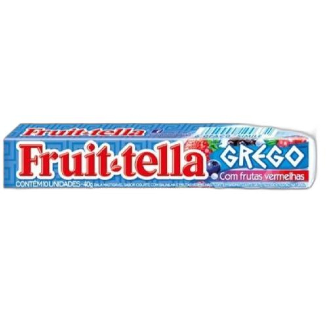 Detalhes do produto Bala Mast Fruitella Grego 16X40Gr Van Me Frutas Vermelha