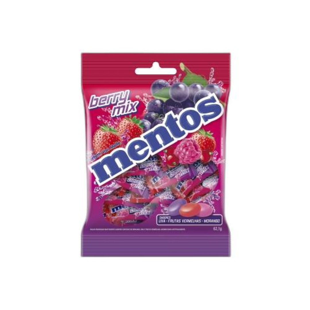 Detalhes do produto Bala Mast Mentos 62,1Gr Van Melle Frutas Vermelha