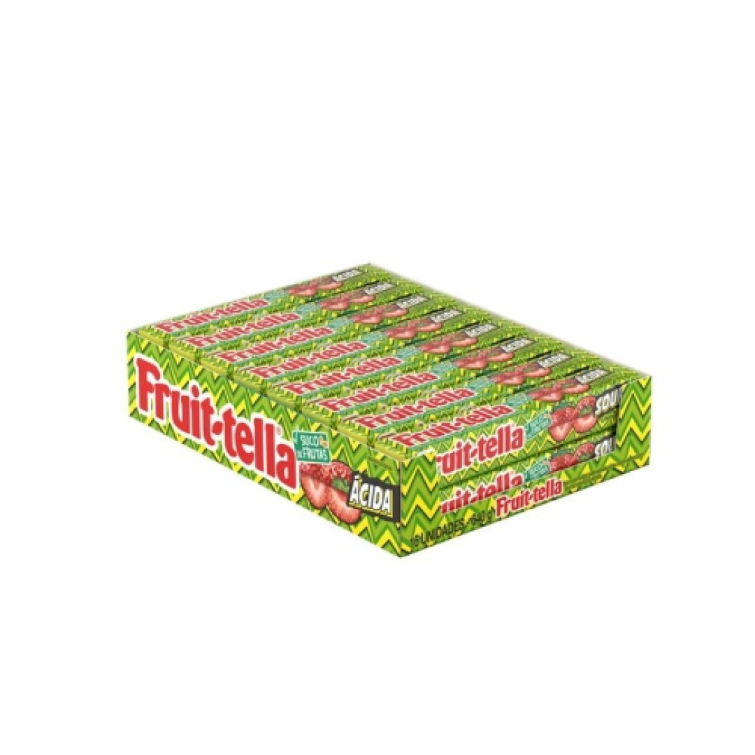 Detalhes do produto Bala Mast Fruitella Dp 16X40Gr Van Melle Morango.acido