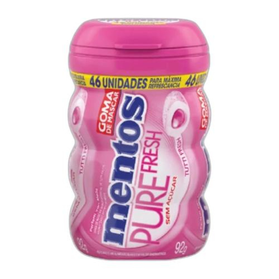 Detalhes do produto Chicle Mentos Pure Fresh Gf 92Gr Van Mel Tutti Frutti