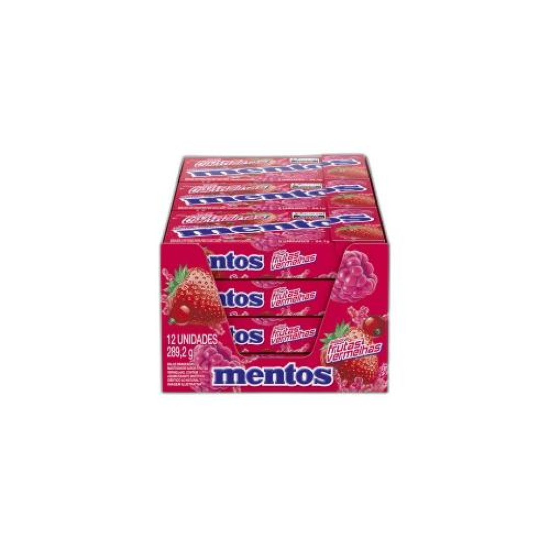 Detalhes do produto Drops Mentos Dp 12Un Van Mell Frutas Vermelha