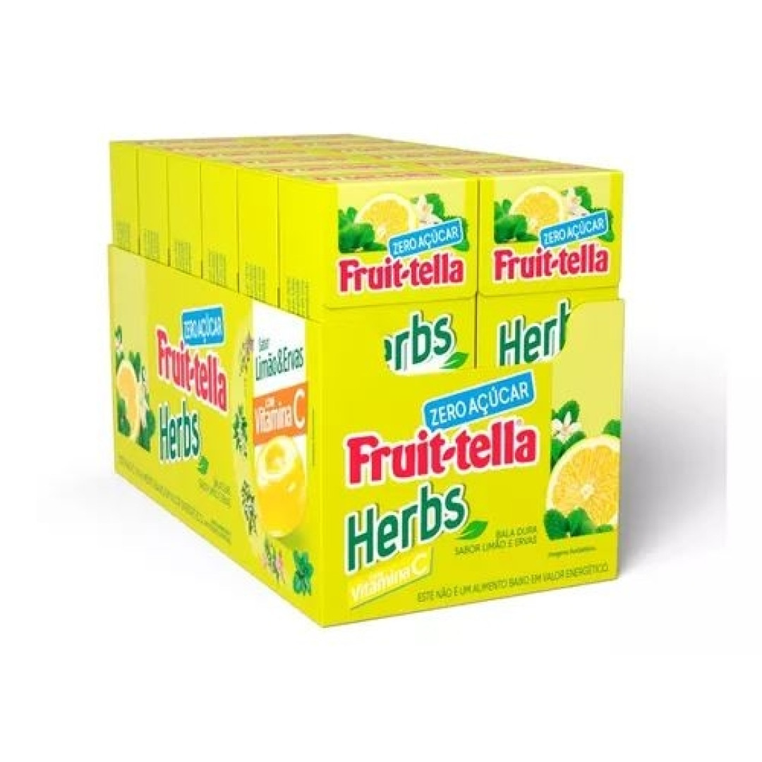 Detalhes do produto Drops Fruittella Herbs 12Un Van Melle Limao
