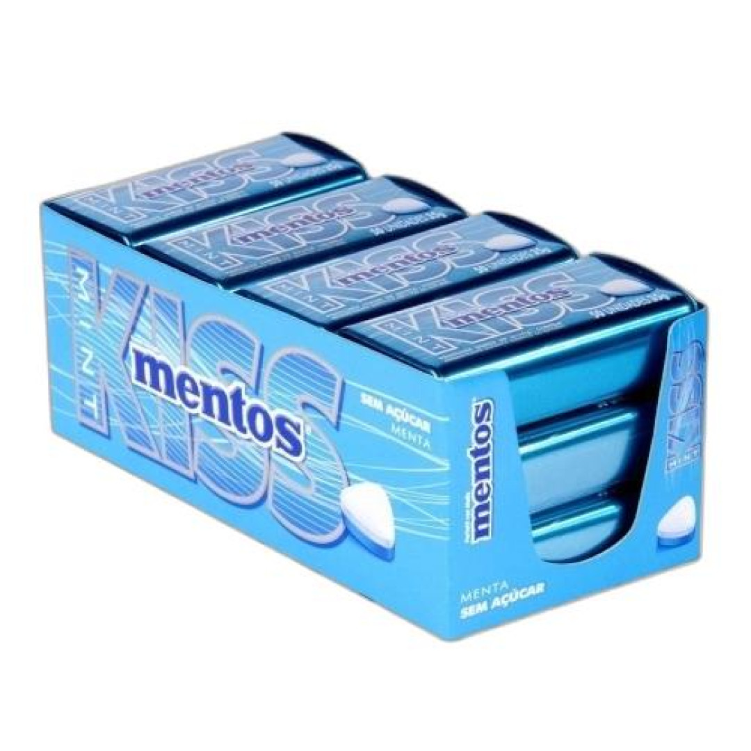 Detalhes do produto Past Mentos Kiss 35Gr Van Melle Menta