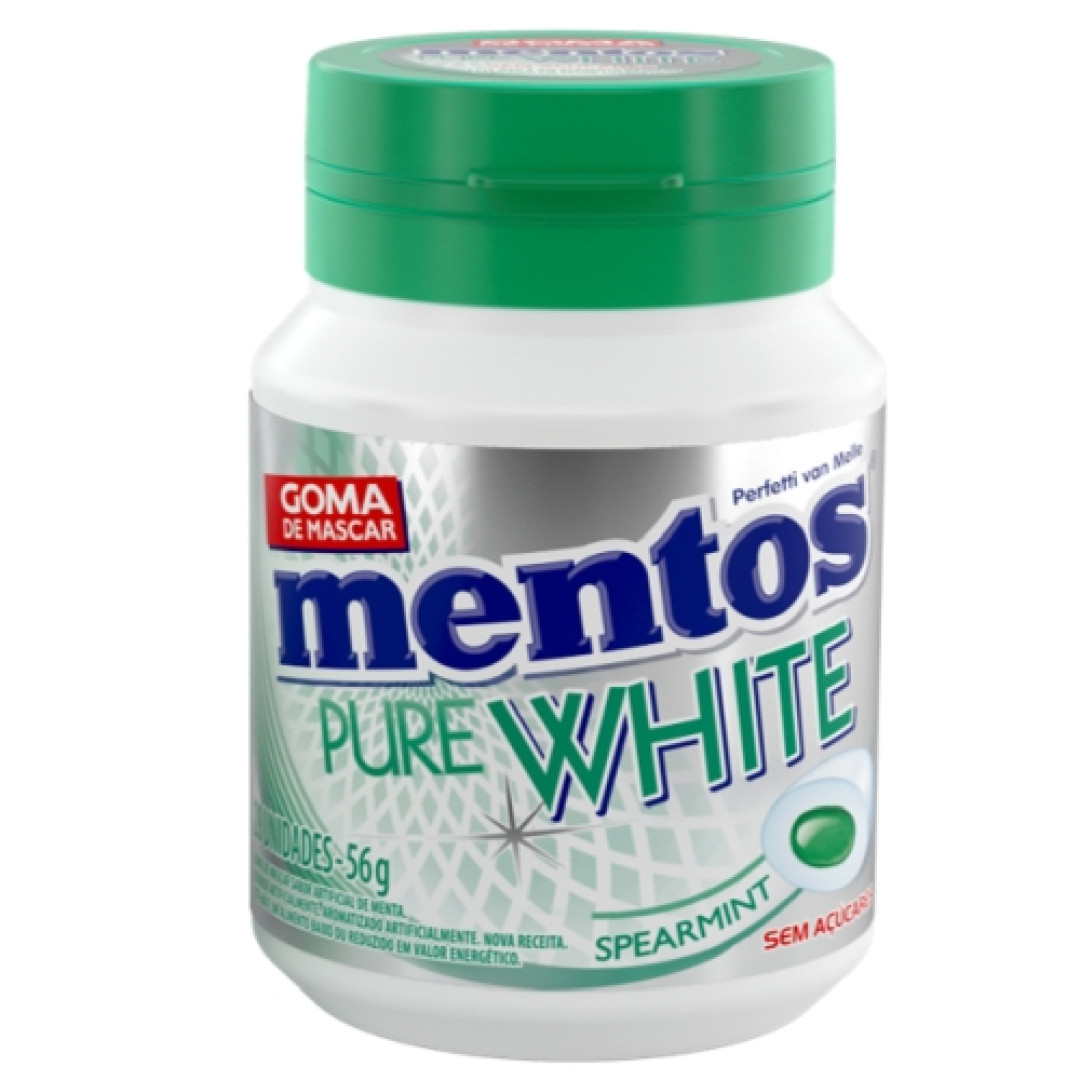 Detalhes do produto Chicle Mentos Pure S Acucar Gf 56Gr Van Spearmint