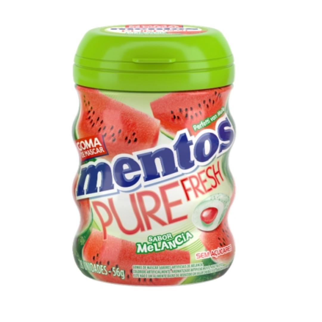 Detalhes do produto Chicle Mentos Pure S Acucar Gf 56Gr Van Melancia