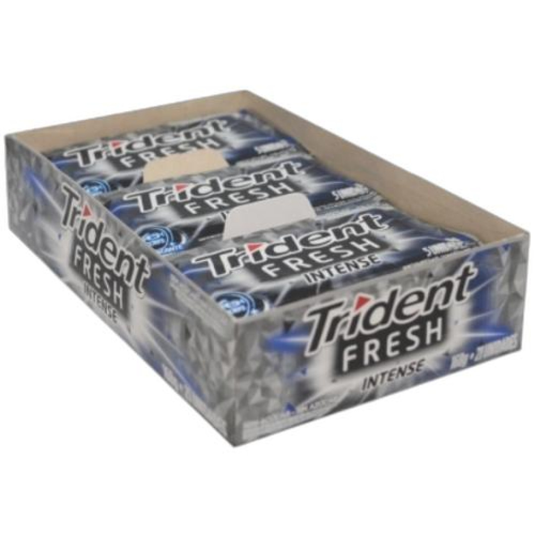 Detalhes do produto Chicle Trident Intense 21Un Mondel Menta Forte