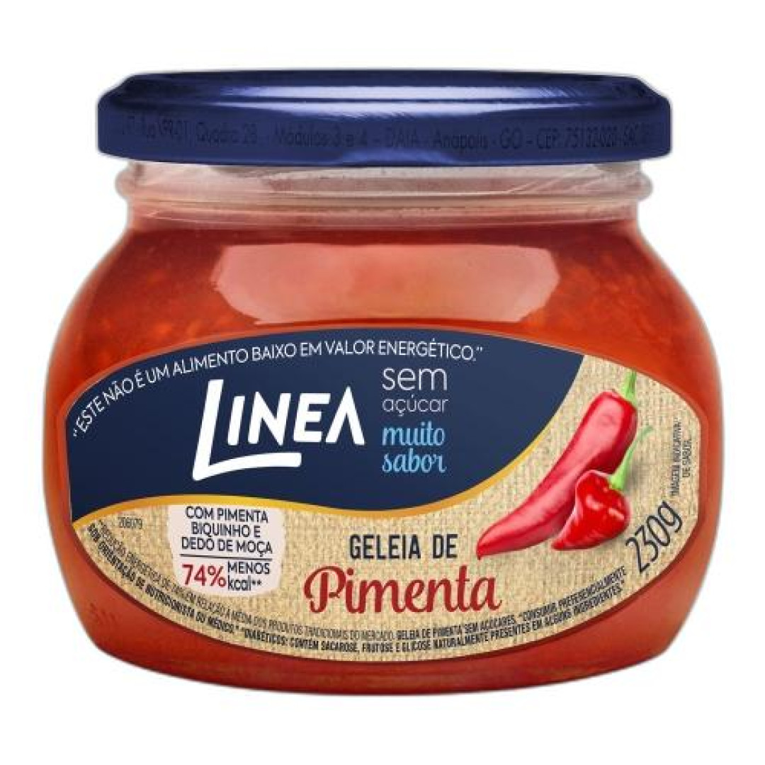 Detalhes do produto Geleia Sem Acucar 230Gr Linea Pimenta Vermelh