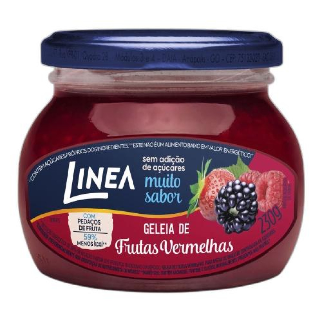 Detalhes do produto Geleia Zero 230Gr Linea Frutas Vermelha