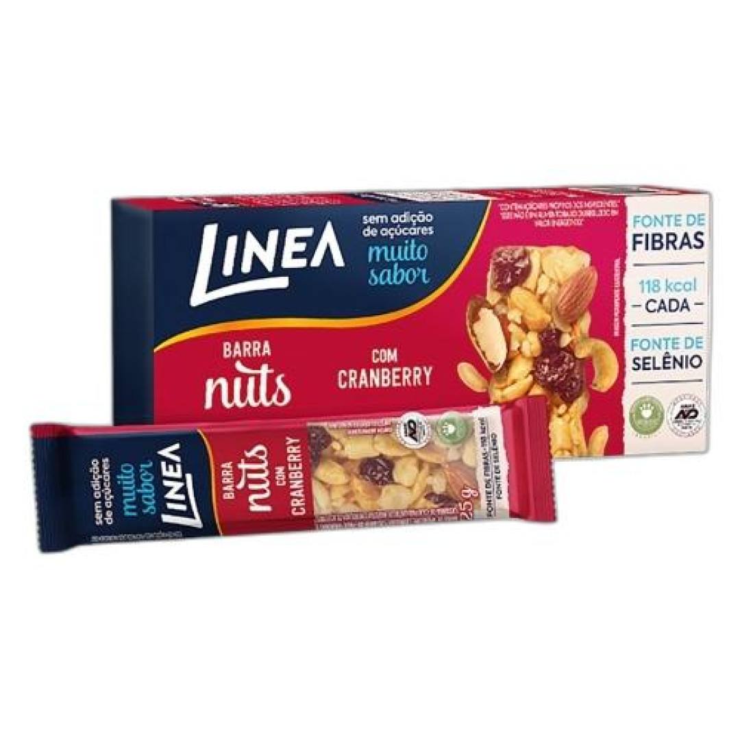 Detalhes do produto Barra Cereais Nuts Zero 02X25Gr Linea Cranberry