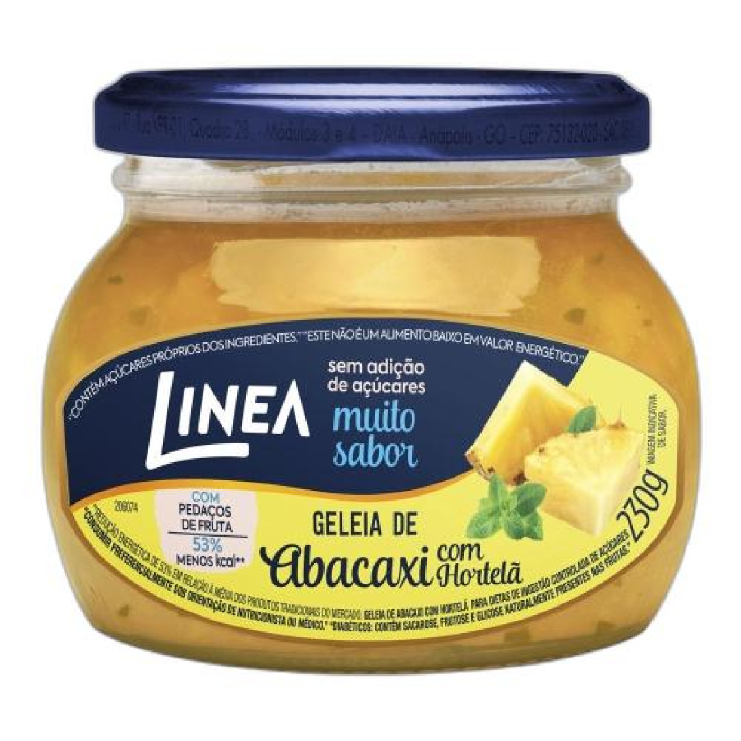 Detalhes do produto Geleia 230Gr Linea Abacaxi.hortela
