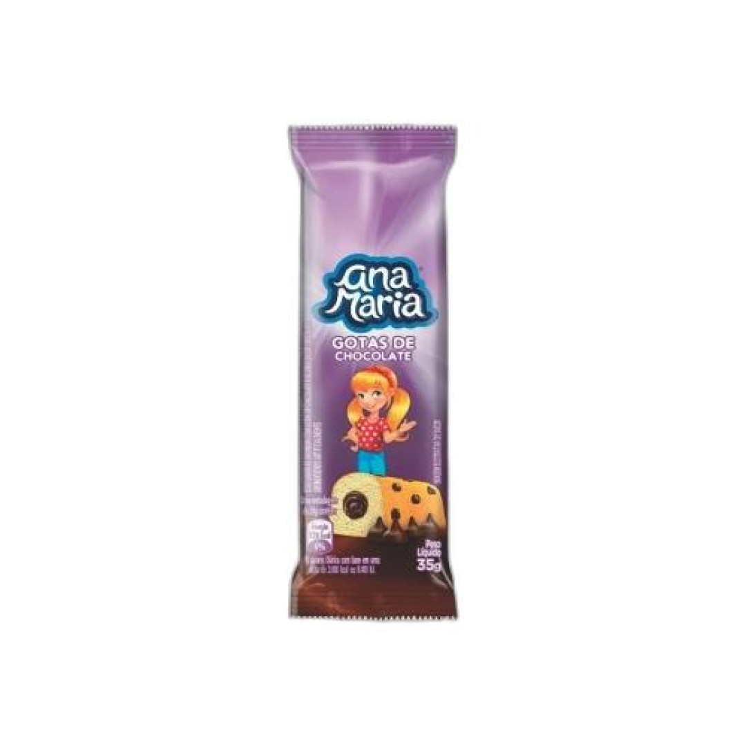 Detalhes do produto Bolo Ana Maria 35Gr Pullman  Gotas Choc