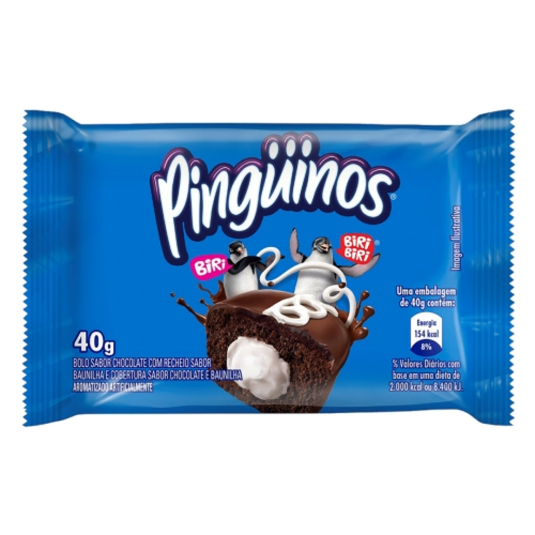 Detalhes do produto Bolo Pinguinos 40Gr Pullman Baunilha.choc