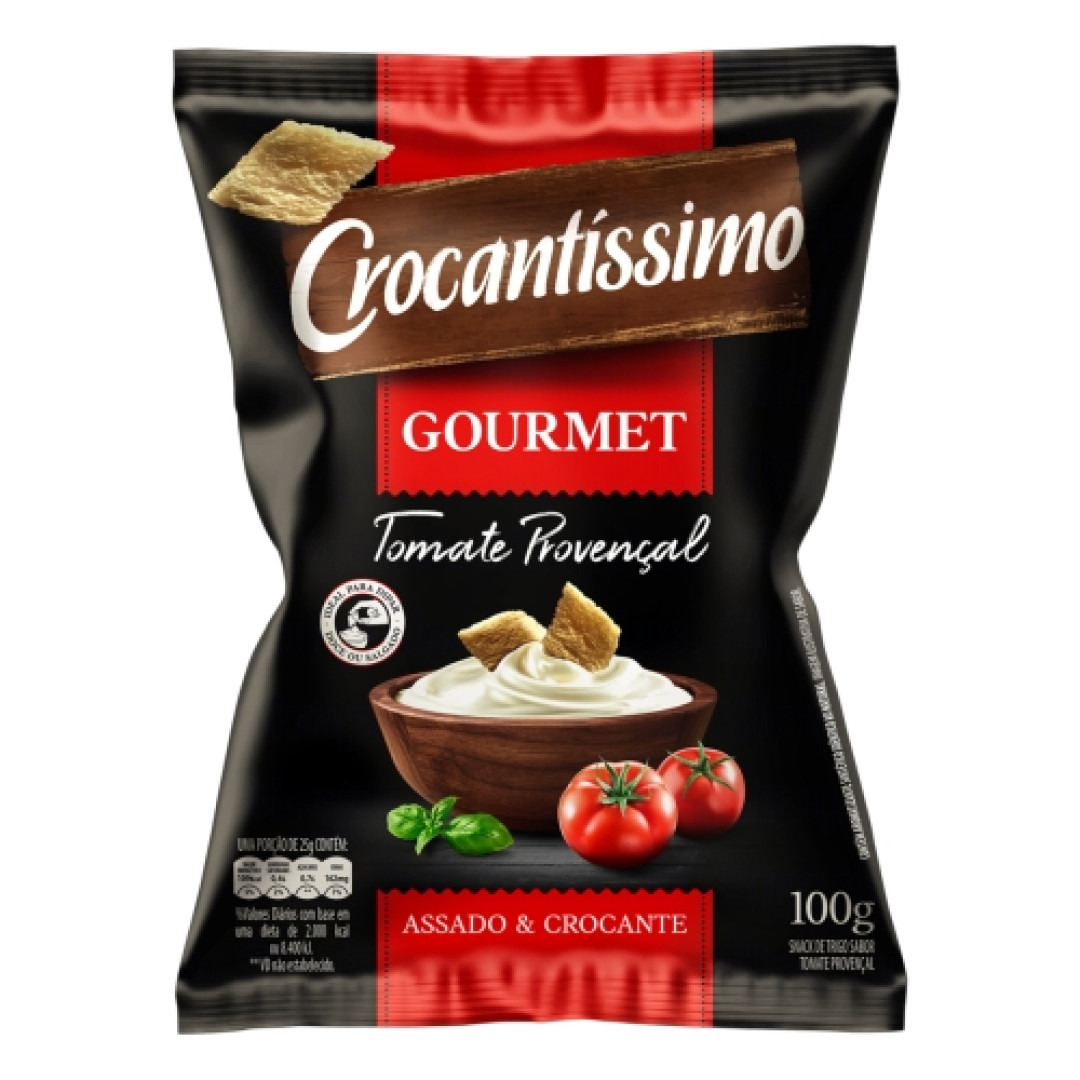 Detalhes do produto Torrada Crocantissimo Gourmet 100Gr Pull Tomate