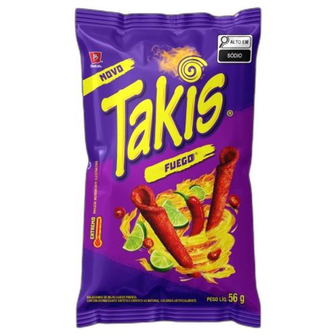 Detalhes do produto Salg Takis Fuego 56Gr Pimenta