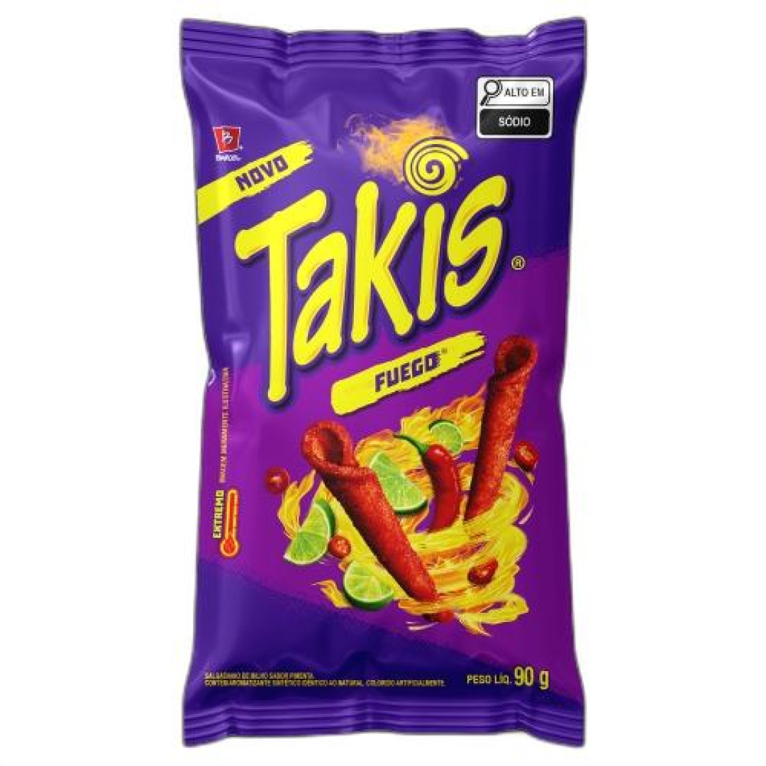 Detalhes do produto Salg Takis Fuego 90Gr Pimenta