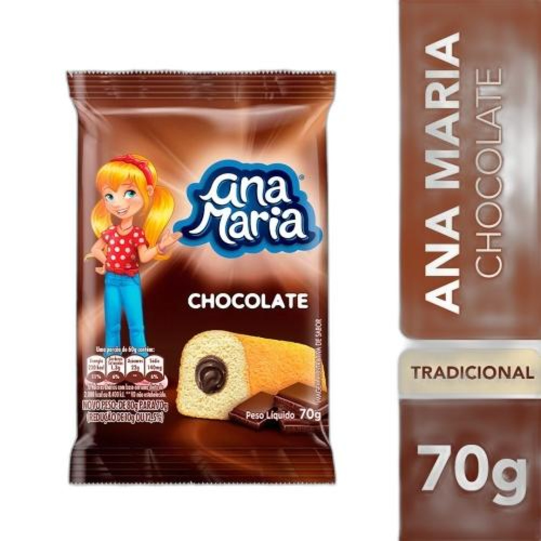 Detalhes do produto Bolo Ana Maria 70Gr Pullman Chocolate