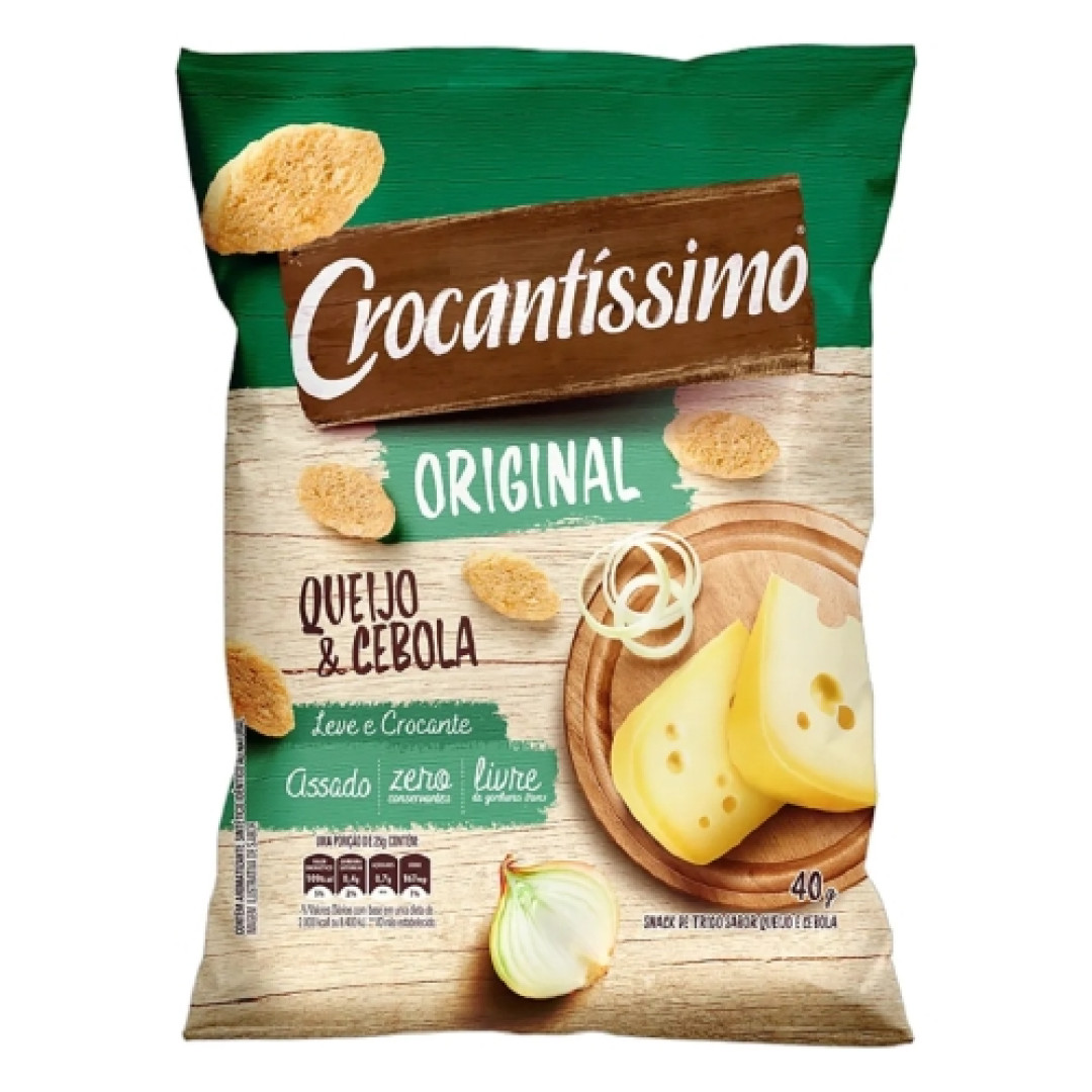 Detalhes do produto Torrada Crocantissimo 40Gr Pullman Queijo.cebola