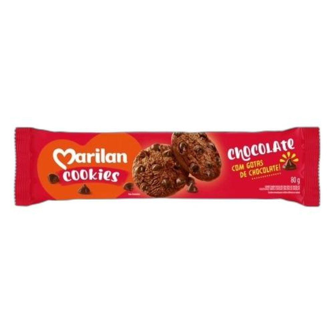 Detalhes do produto Bisc Cookies 80Gr Marilan Chocolate