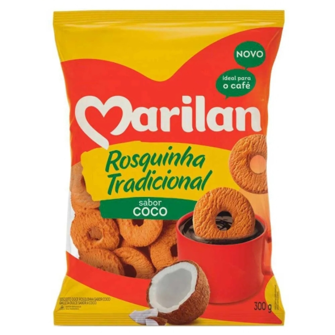 Detalhes do produto Bisc Rosquinha 300Gr Marilan Trad Coco