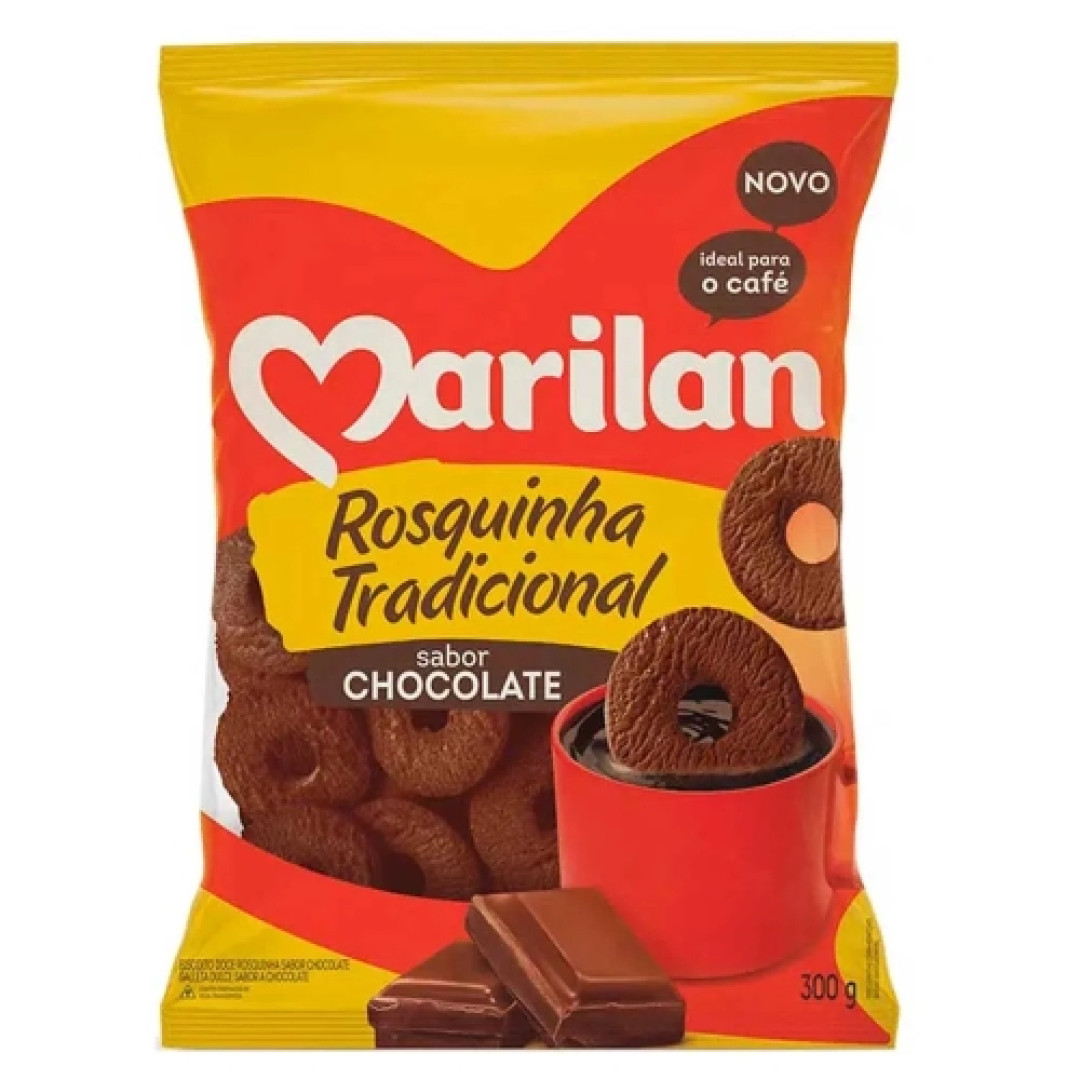 Detalhes do produto Bisc Rosquinha 300Gr Marilan Trad Chocolate