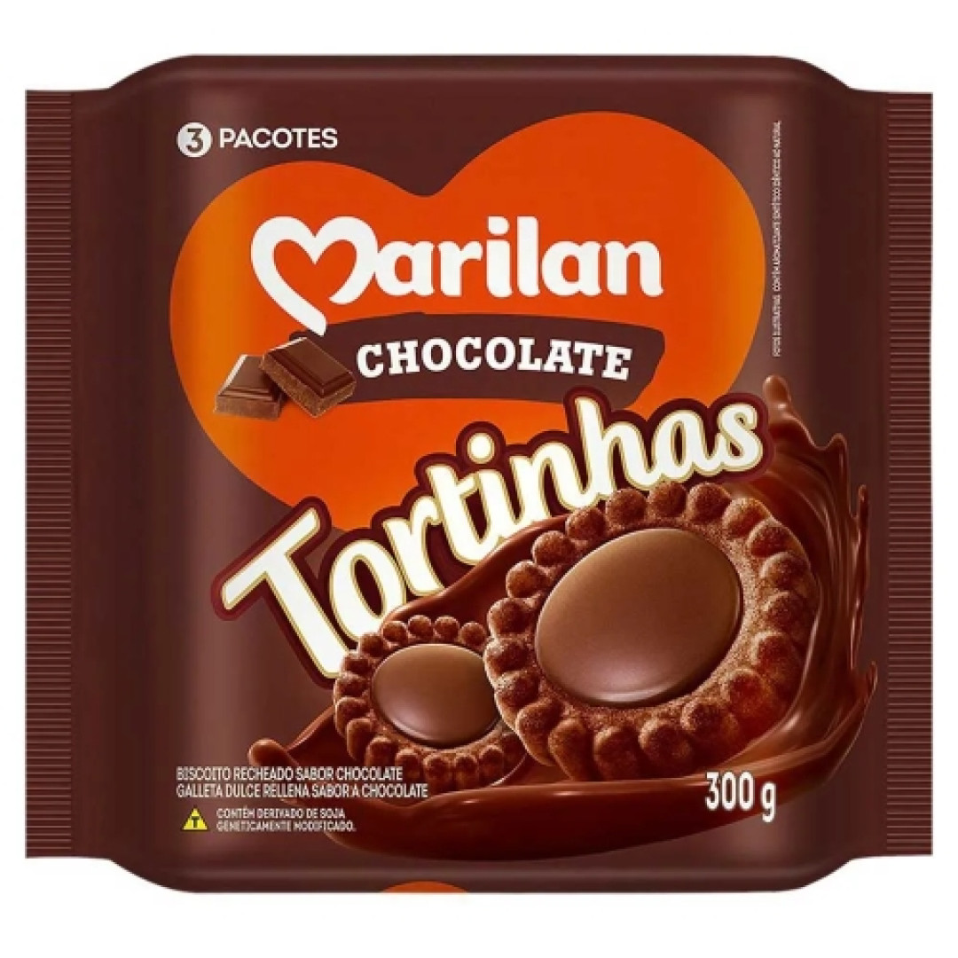 Detalhes do produto Bisc Tortinhas 300Gr Marilan Chocolate