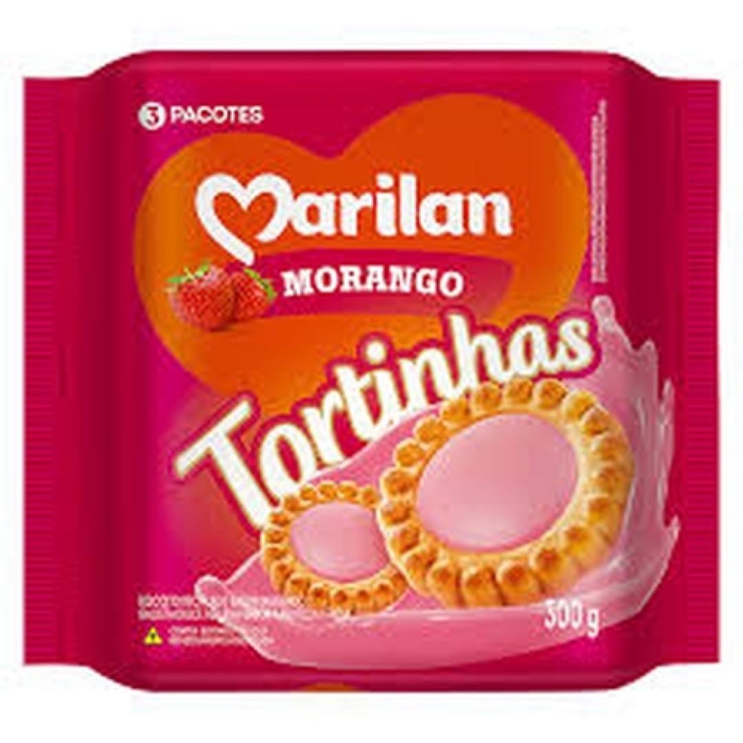 Detalhes do produto Bisc Tortinhas 300Gr Marilan Morango