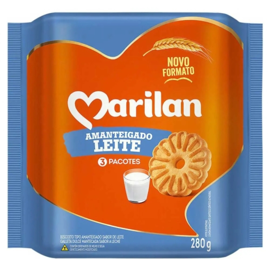 Detalhes do produto Bisc Amanteigado 280Gr Marilan Leite