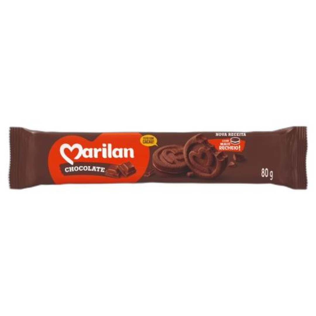 Detalhes do produto Bisc Rech 80Gr Marilan  Chocolate