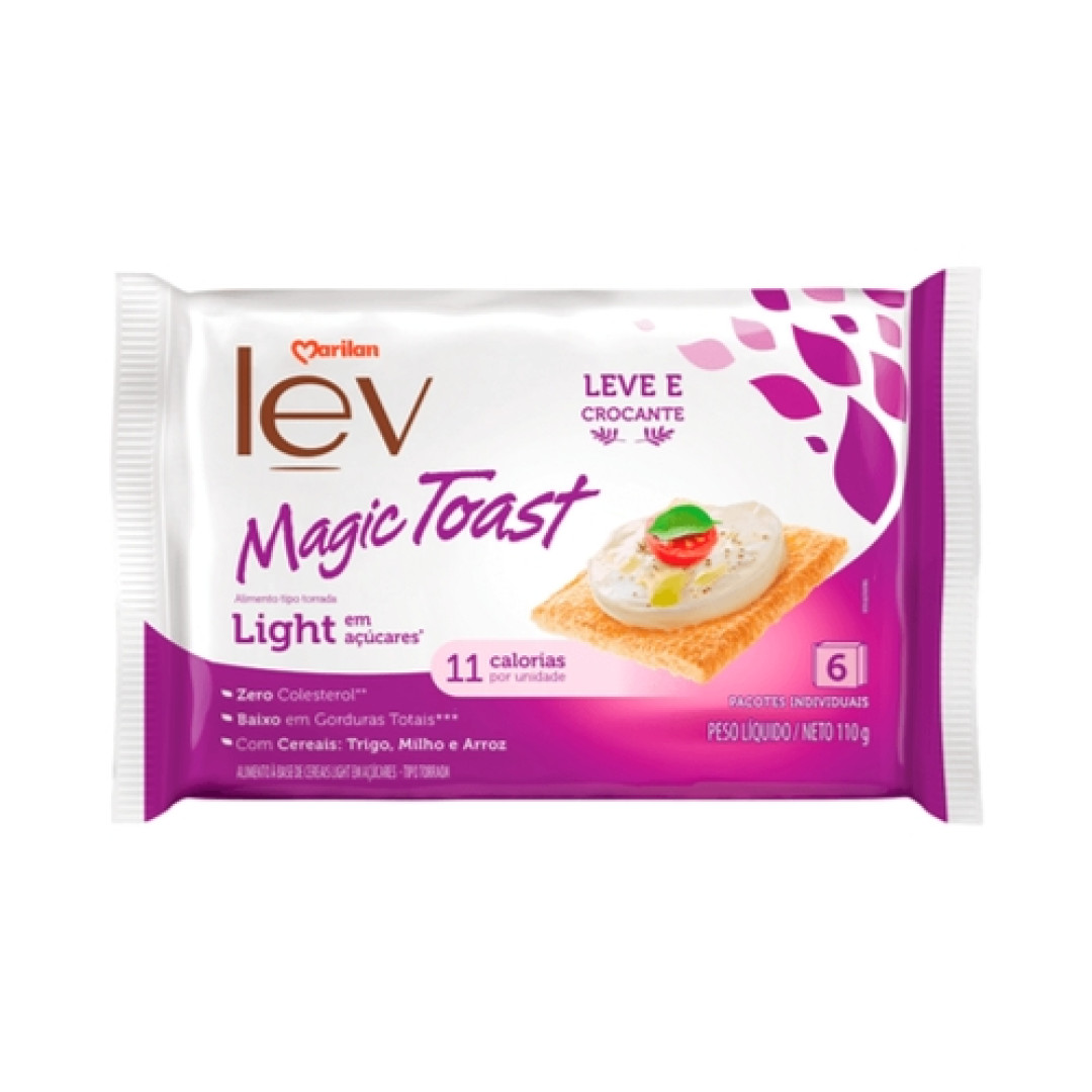 Detalhes do produto Torrada Magic Toast Lev 110Gr Marilan Light