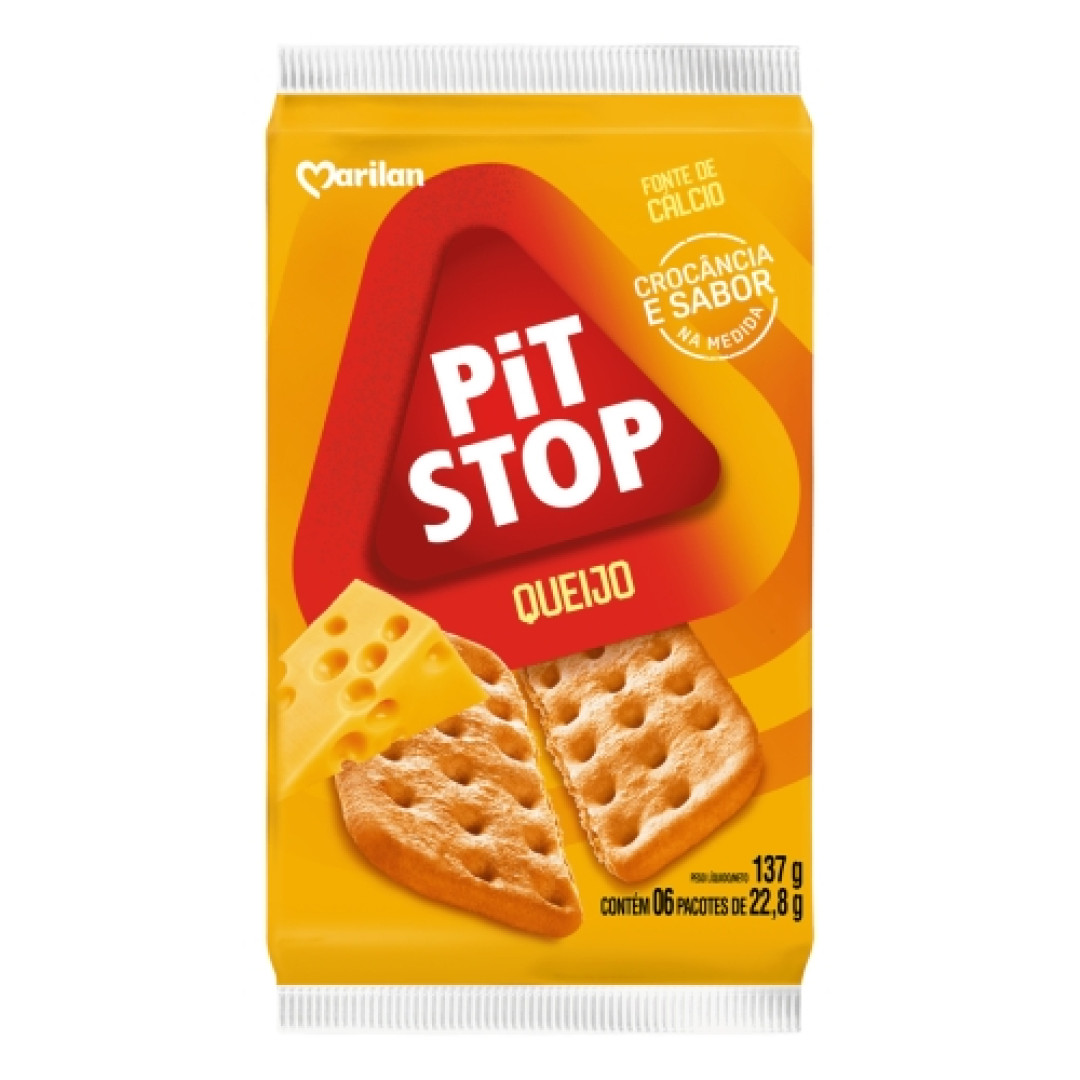 Detalhes do produto Bisc Pit Stop 137Gr Marilan Queijo