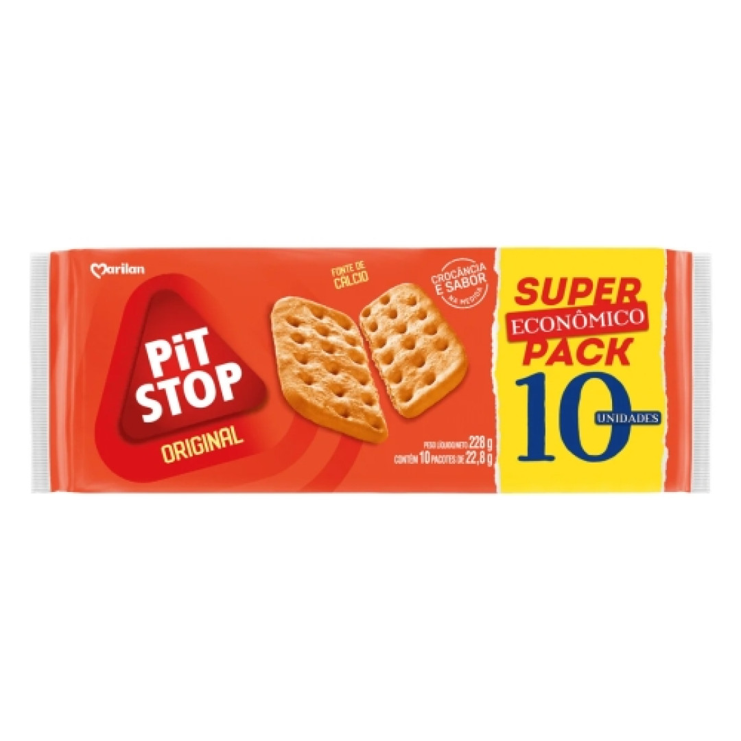 Detalhes do produto Bisc Pit Stop 10X22,8Gr  Marilan Original