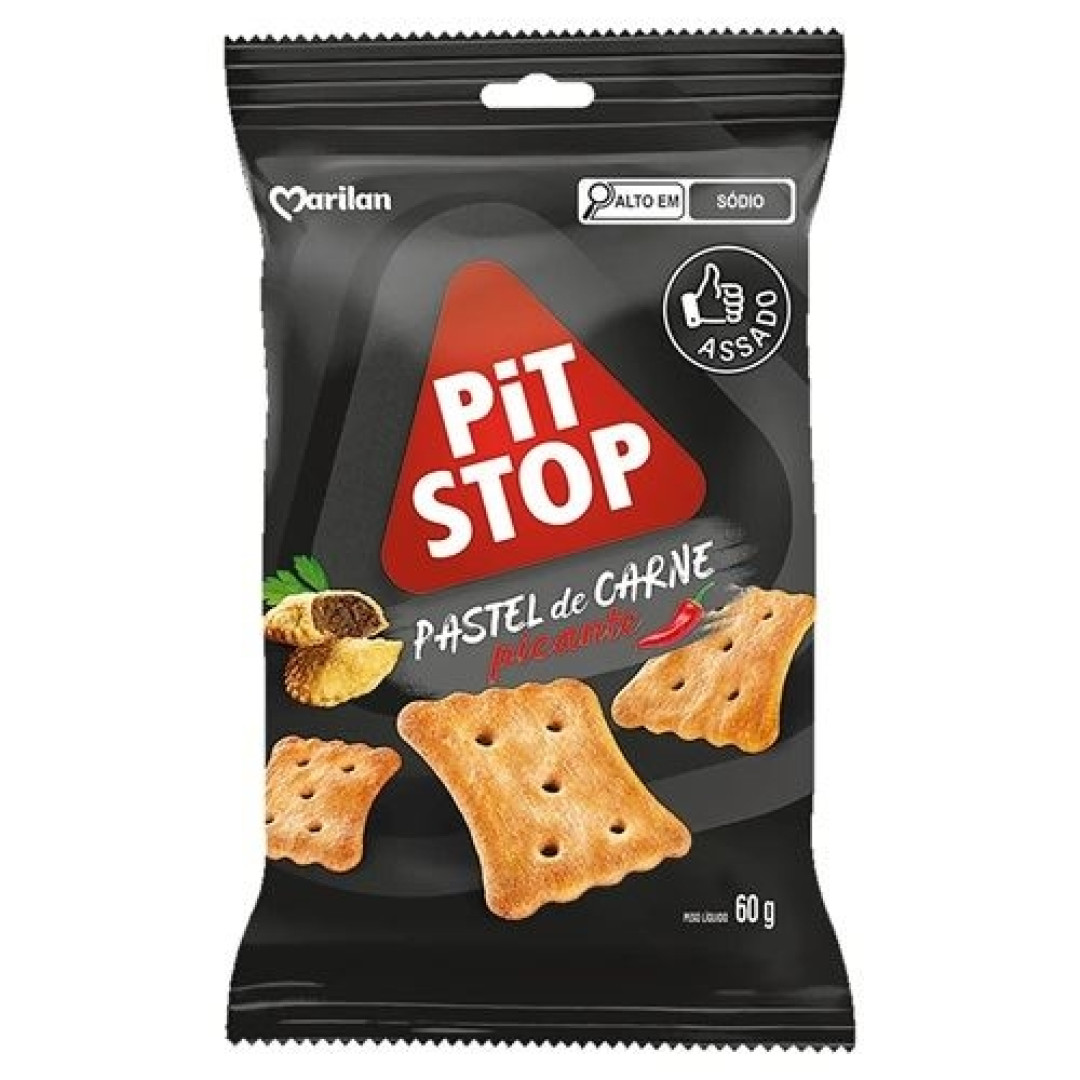 Detalhes do produto Bisc Snack Pit Stop 60Gr Marilan  Pastel Carne