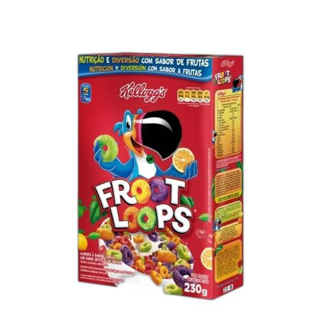 Detalhes do produto Cereal Froot Loops 230Gr Kelloggs Frutas