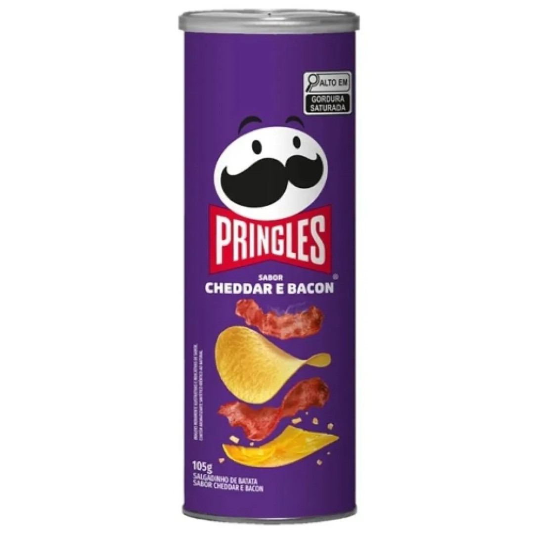 Detalhes do produto Batata Chips 105Gr Pringles Cheddar.bacon