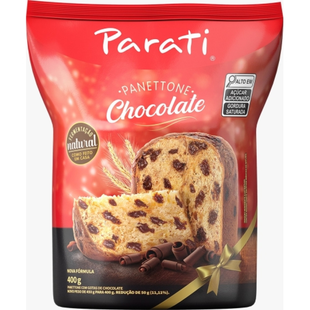 Detalhes do produto Panettone 400Gr Parati Chocolate