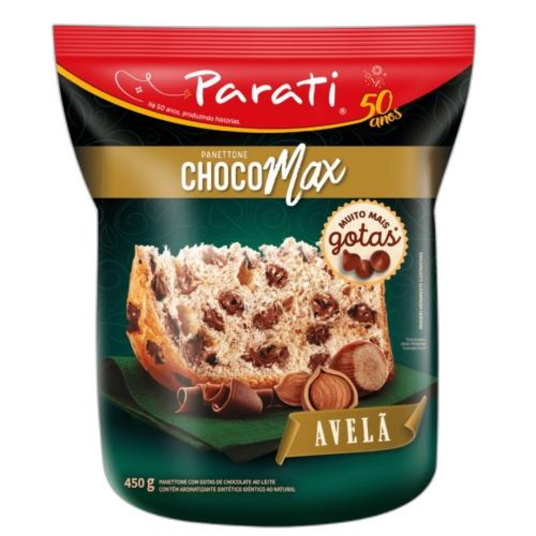 Detalhes do produto Panettone Chocomax 400Gr Parati Avela