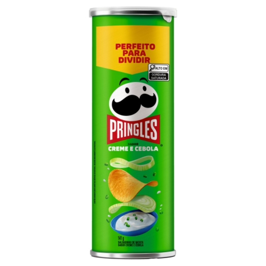 Detalhes do produto Batata Chips 141Gr Pringles Creme Cebola