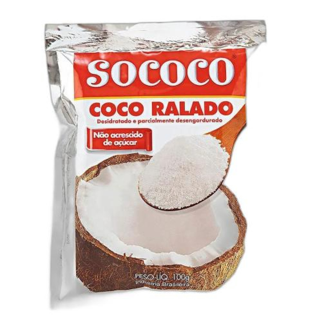 Detalhes do produto Coco Ralado Pc 100Gr Sococo Desidratado