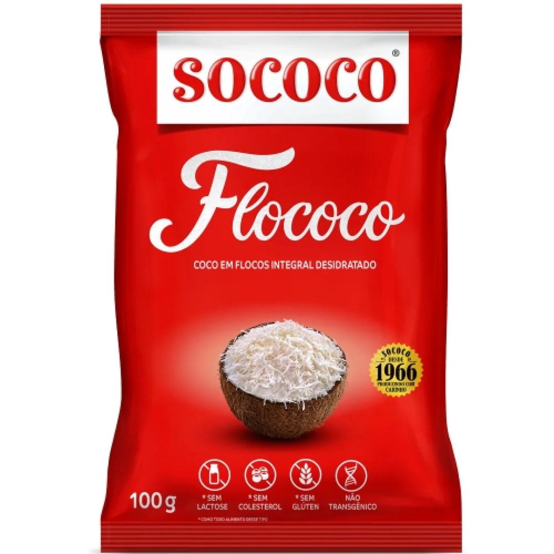 Detalhes do produto Coco Flocos Flococo Pc 100Gr Sococo Integral.desidr