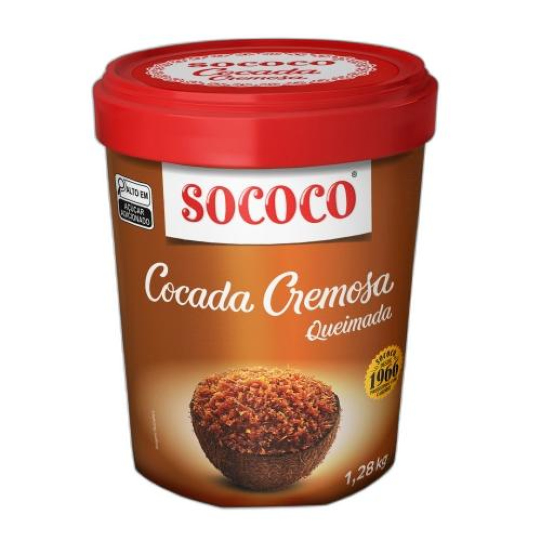 Detalhes do produto Cocada Cremosa 1,28Kg Sococo Queimada